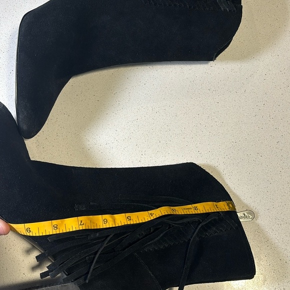 LADIES CHARLES DAVID BLACK BOULDER BOOTS - Picture 9 of 10